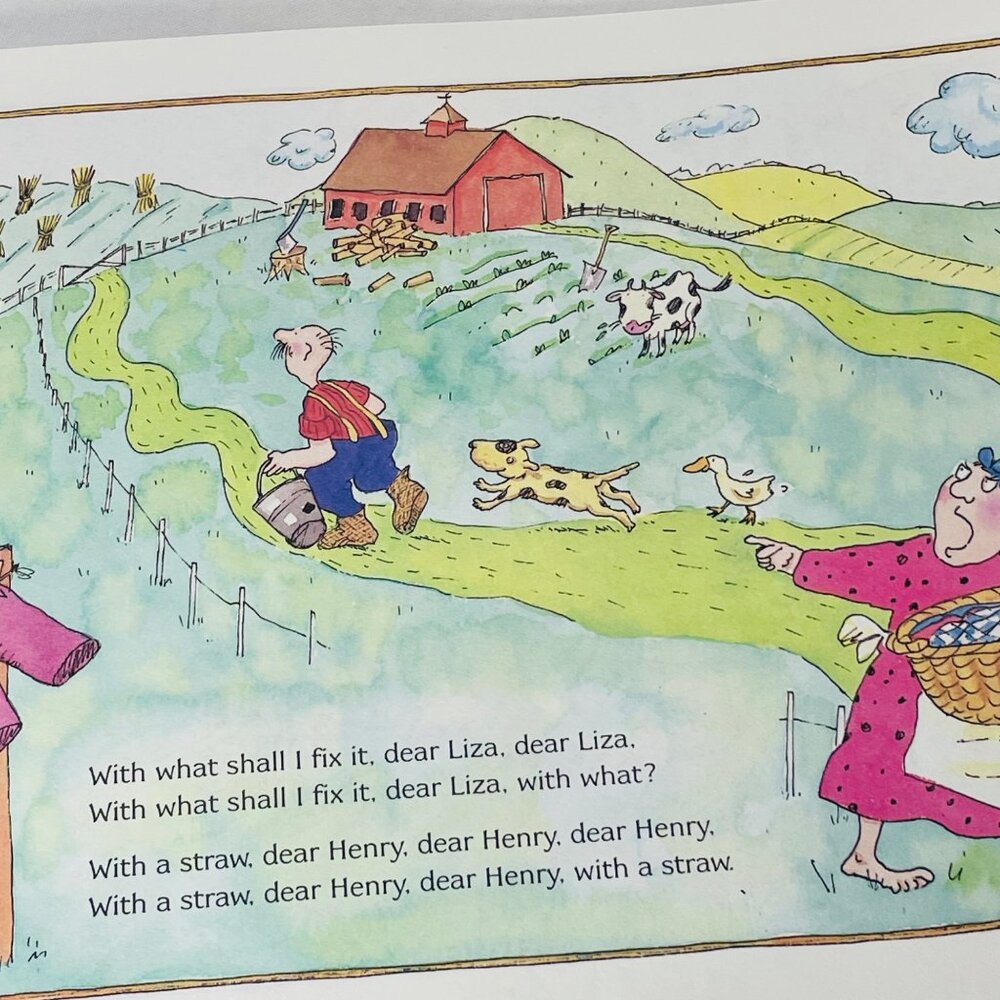 "Theres A Hole In The Bucket" Book & Cassette Set By Nadine Bernard Westcott - Picture 14 of 14